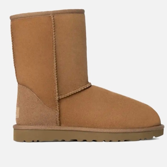 Ugg Women’s Classic Short II Boot Chestnut Size 8 Sheepskin Lining - Picture 14 of 14